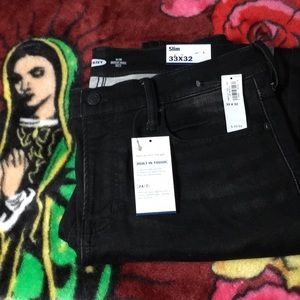 NWT Old Navy Black Men’s Slim Fit Jeans 33X32